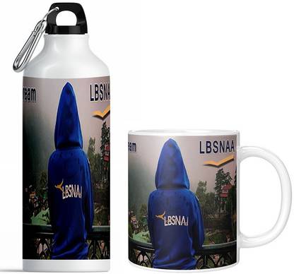 PrintingZone UPSC IAS LBSNAA IPS Water Bottle For Boys & Girls(S+M-35) Aluminium Coffee Mug