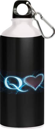 Nirmuk "Q" Alphabet Printed Aluminium Sipper Bottle, Water Bottle, Bottle Alpha (Q)_05 750 ml Water Bottle