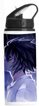 PrintingZone Death Note Sipper Water Bottle Anime Printed Straw Bottle (BLKN-1061) 600 ml