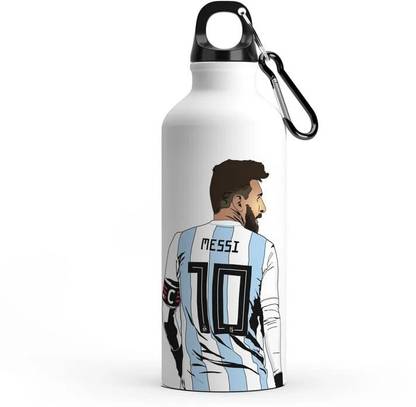 RON BRANDO Messi Printed Stylish Aluminium Sipper Water botter 600 ml Water Bottle