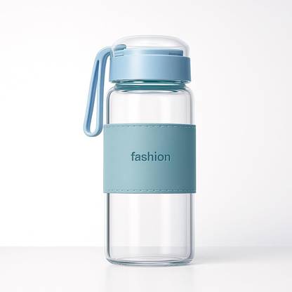 GOLDFINCH 380 ml Glass Bottle With Drinking Glass