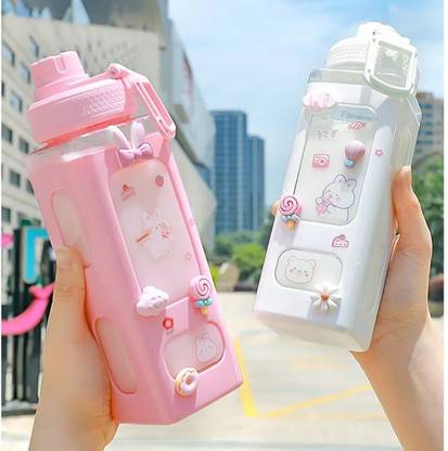FRANKSON Plastic Travel Tea Juice Milk Portable Cute Shaker Drink Bottle Gift 700 ml