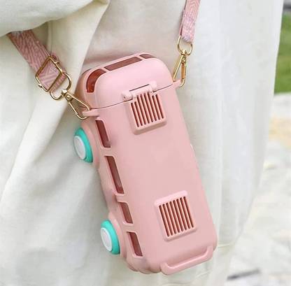 PHDECORATION Bus Shape Water Bottle Interesting Toy Cute Appearance for School Home Office 500 ml Water Bottle (Set of 1, Pink) deal from flipkart PHDECORATION Bus Shape Water Bottle Interesting Toy Cute Appearance for School Home Office 500 ml Water Bottle (Set of 1, Pink) deal from flipkart