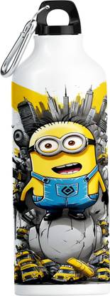 Printwala Minion Sipper Bottle - Stylish, Spill-Resistant, and Ideal for Little Ones 600 ml Water Bottle