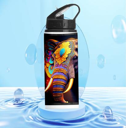Printwala Elephant Sipper Water Bottle Pani Ki Bottle For Boy Girl (BB-217) 600 ml Water Bottle