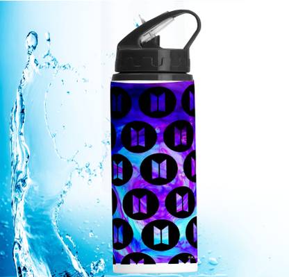 Printwala Bts Printed Bottle Pani Ki Bottle For Boy Girl School And Gym (BB-86) 600 ml Water Bottle