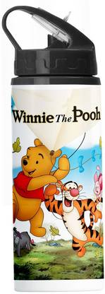 PrintingZone Winnie The Pooh Bottle Printed Sipper Anime Printed Straw Bottle (LLBN-992) 600 ml