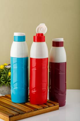 PSA Prime Pack of 1 Water Bottles, Reusable Plastic Fridge Bottle Set 900 ml Bottle
