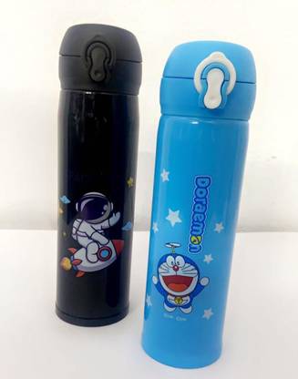 Rm Enterprises Space and Doremon 500 ml Water Bottles
