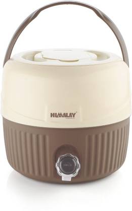 himalay thermoplast Karam Food Pack 5 LTR Plastic Storage Jar - Brown Bottled Water Dispenser