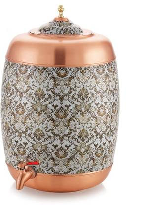 Corporate Overseas 8 LITRE KUBERAS COPPER CONTAINER,COPPER POT,COPPER TANK,COPPER WATER DISPENSER Bottom Loading Water Dispenser