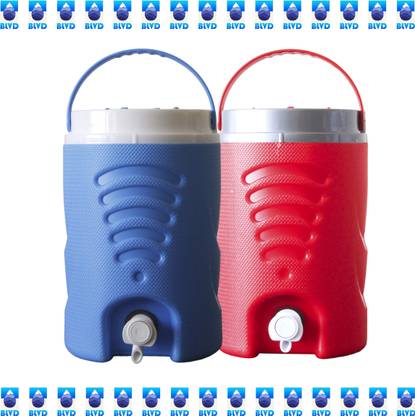 BLVD 5 L Sky Blue and 5 L RED Jar 2 NOS 10 L Drum