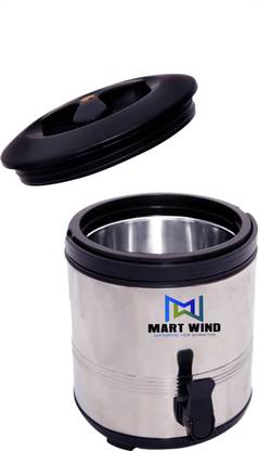 Mart Wind Stainless Steel Mayur Jug 3 Litres With Handle Bottom Loading Water Dispenser