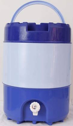 BLVD 20 Litre Cool/Chilled Water Jar Insulated Plastic Thermos Flask Dispenser, Blue Bottom Loading Water Dispenser