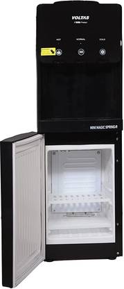 Voltas Spring-R Water Dispenser with Three Temperature Refrigerator (Black Color) Bottled Water Dispenser