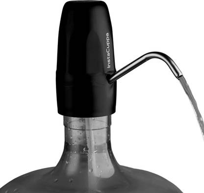 InstaCuppa Automatic Water Dispenser for 20 Liter Cans, USB Rechargeable Pump, LED Display Bottom Loading Water Dispenser