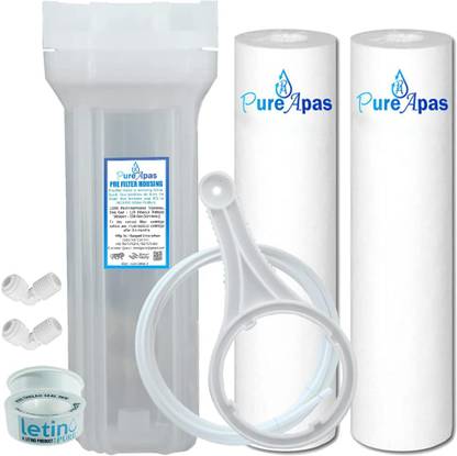 PureApas Pre Filter for Water Purifier, External Prefilter kit with PP Spun Candle Solid Filter Cartridge