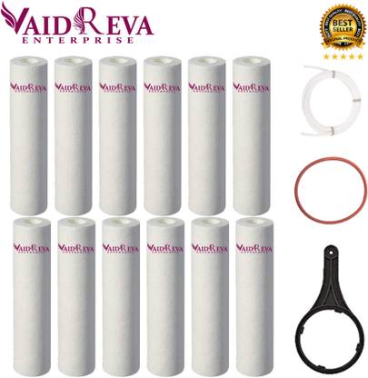 VAIDREVA 5 Micron Filter Cle PP Spun Filter,Cartridge,Outer Filter Cle- 12 Spun Filter Solid Filter Cartridge