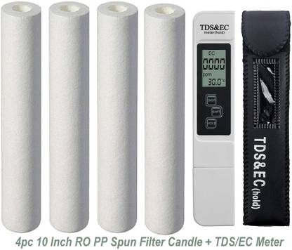 BALRAMA Spun Candle PP Filter Kemflo PS-05 with Check Water Purity Tester Digital TDS Meter