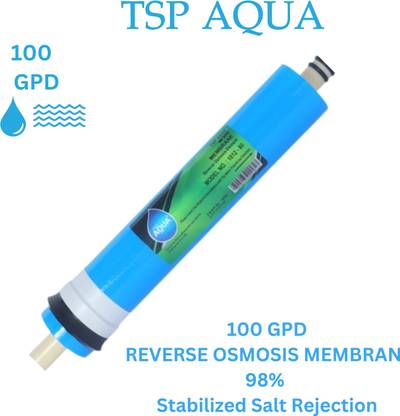 TSP AQUA 100 GPD RO Genuine Membrane Filter Cartridge-Reduce TDS by 98%Compatible with RO Solid Filter Cartridge