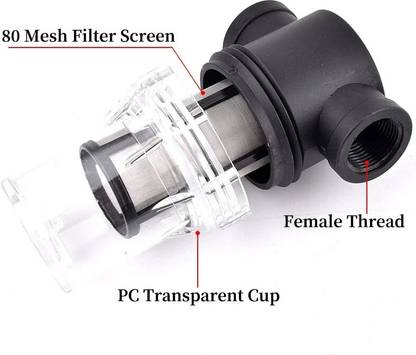 Winmax 1/2 inch 80 Mesh Inline Water Filter Solid Filter Cartridge