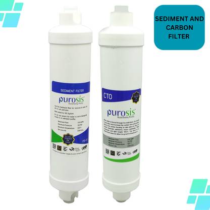 Purosis by PUROSIS INLINE SEDIMENT AND CARBON FILTER Solid Filter Cartridge