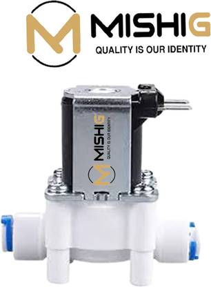 MISHIG Solenoid Valve(SV) | 24VDC | 1/4 inch inlet/outlet | Quick-Fit| Solid Filter Cartridge