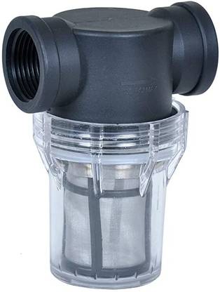 MADHULI Clear Inline Water Filter Weather Proof Tap Mount THG-F08 3/4" Female 80 Mess Solid Filter Cartridge