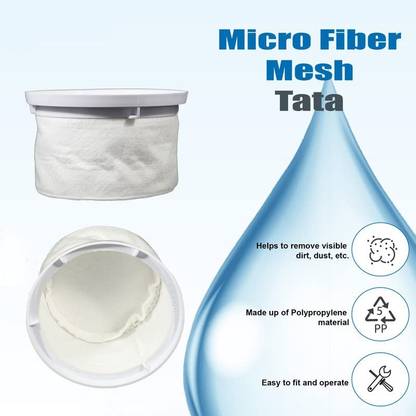 DRIKIPO Micro Fibre Mesh Compatible with Tataswach Water Purifier, White, Pack of 1 Media Filter Cartridge