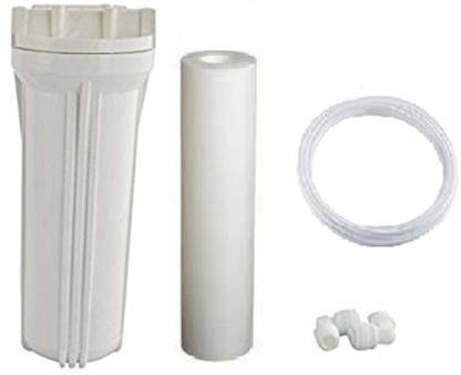 Morning Star Technology pre filter housing, 10" sediment filter, 2 connectors (1/4") and 2 m 1/4" pipe Pre filter, extra protection bowl, extra filter suitable for all water filter Solid Filter Cartridge