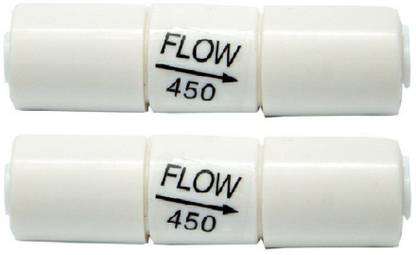 Morning Star Technology RO Water Purifier Flow Restrictor ( FR ) 450 ML - RO Spare Compatible for all Type RO Water Purifier Models ( PACK FOR 02 PCS ) Solid Filter Cartridge