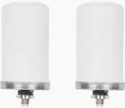 Pro 2 Piece Regular Low Height Stainless Steel Water Filter Ceramic Size 5" x 25" Solid Filter Cartridge