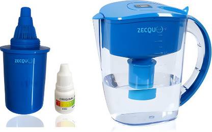 Zecqua Best/Alkaline Water Filter Pitcher 3.5 L | Chemical/Free Water Solid Filter Cartridge