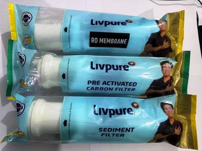 SHOPSCLOUD LIV-PURE Service kit Original Membrane, Sediment, CARBON DRINK PURE C44 Solid Filter Cartridge