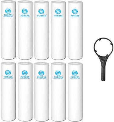 PURESS 10 pc 10'' PP Spun Filter Candle For All Types Of Ro Water Purifier System Solid Filter Cartridge