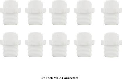 Filmax 3/8" Male Thread to 3/8" Inch Connector Straight Elbow|RO Water Purifier Solid Filter Cartridge