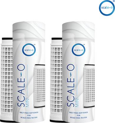 ScaleO Mini Whole House Water Softener for Tanks, Reduces Hard Water Solid Filter Cartridge