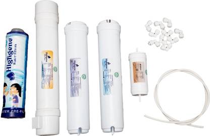 Highgene Complete RO Service Kit for All Water Purifier | 11in Cartridge Replacement Set Solid Filter Cartridge