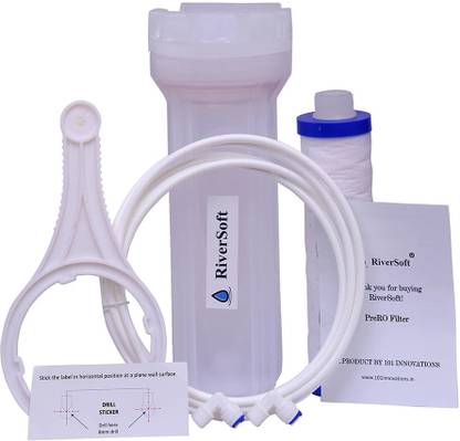 RiverSoft RO prefilter semi tranparentwith 9 inch media filter cartridge Media Filter Cartridge