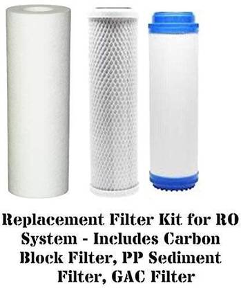 DMWATER Replacement (CTO+GAC+PP)Cartridge Filter 10" for RO Water Filter String Filter Cartridge
