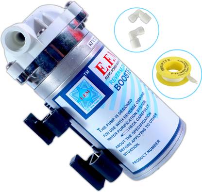 E.F.M Booster Pump Super For RO water purifiers Solid Filter Cartridge