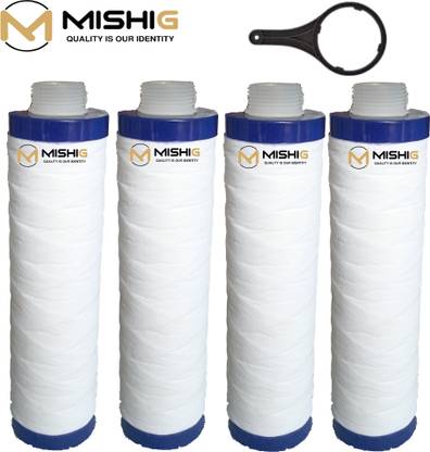 MISHIG Pre Filter Threaded MLT Candle120 gm with Spanner for RO Water purifier Solid Filter Cartridge