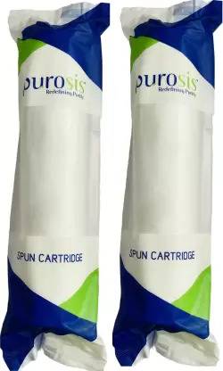 GRMART PUROSIS 2 pcs 10'' PP Spun Filter Candle For All Types Of Ro Water Purifier Solid Filter Cartridge