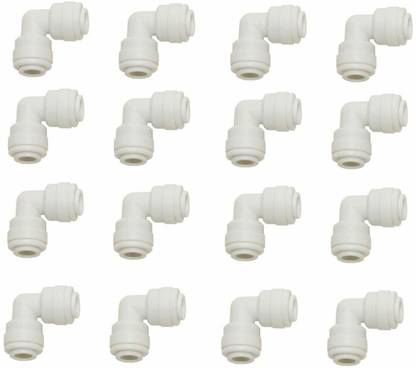 GRMART Ro Pipe Connectors Push 1/4 Elbow Connector for Ro Water Purifier Solid Filter Cartridge