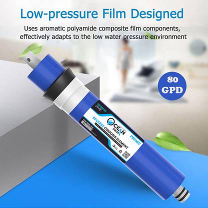 OceanDrop by Ocean Drop Best Quality 80GPD High 1000 to 1500 TDS Membrane for All Type of RO. String Filter Cartridge