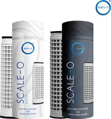 ScaleO Mini and Centi Combo Whole House Water Softener for Tanks, Reduces Hard Water Solid Filter Cartridge