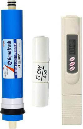 A.D. Aquafresh 100 GPD Membrane, FR-450 with TDS Meter Solid Filter Cartridge