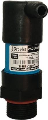 Droplet Vacuum Breaker for RO Water Plant with Pressure 5kg/cm2, 1 inch BSP Connection Solid Filter Cartridge