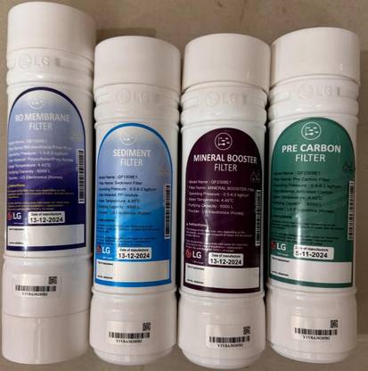 Mr fix by LG Ro Service kit with Membrane, Sediment, Pre Carbon, Mineral Booster Solid Filter Cartridge