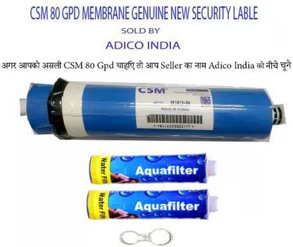 CSM RO MEMBRANE by csm 80 GPD WET ORIGINAL MEMBRANE , AQUA FILTER , SPANNER Media Filter Cartridge